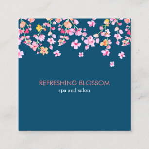 Elegant Modern Refreshing blossom Square Square Business Card
