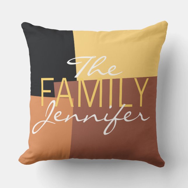 Elegant Modern Retro Colour Background #6 Throw Pillow (Front)