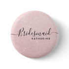 Elegant & modern rose gold glitter bridesmaid