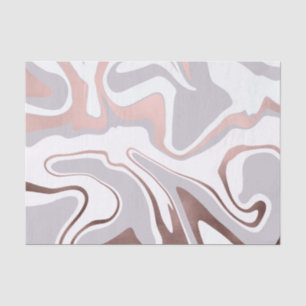 Elegant modern rose gold marble look tissue paper
