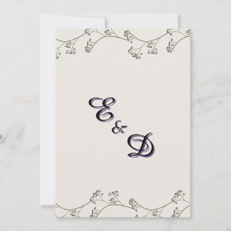 Elegant Modern Rustic Wedding Invite