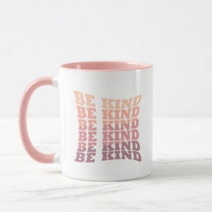 Elegant Modern Script Be kind Kindness Mug