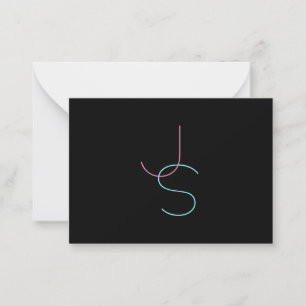 Elegant Modern Script Editable Text Writing Card