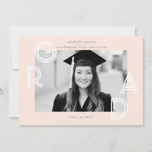 elegant modern script graduate announcement