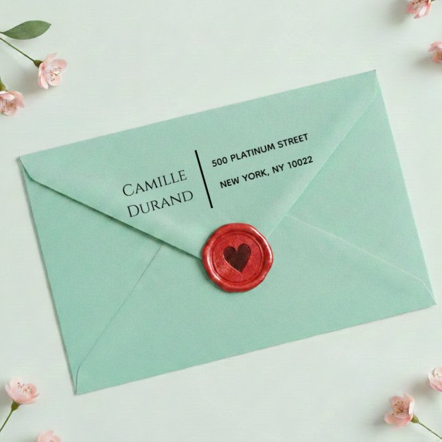 Elegant Modern Script Return Address  Self-inking Stamp (Creator Uploaded)