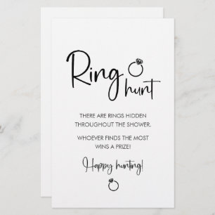 Elegant Modern Script   Ring Hunt Sing