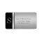 Elegant modern silver/ black monogram wedding
