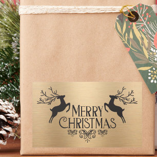 Elegant Modern Simple Christmas Reindeer Sticker