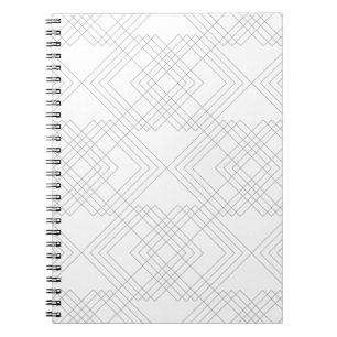 Elegant, modern, simple, cool chic graphic pattern notebook