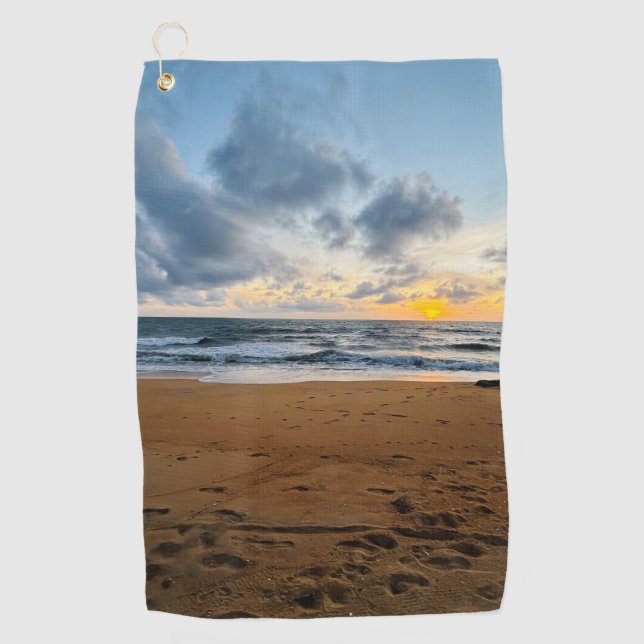 Elegant Modern Simple Custom Add Your Own photo Golf Towel (Front)