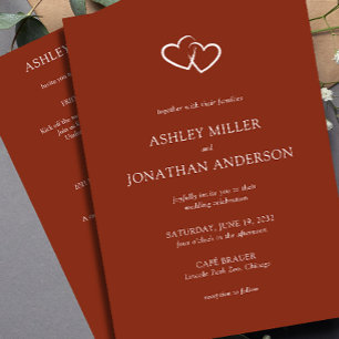 Elegant Modern Simple Elements All-in-One Wedding Invitation