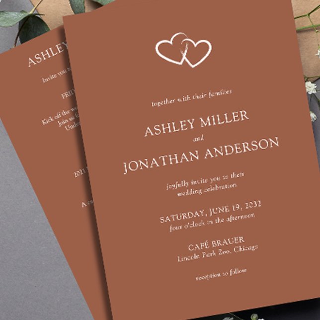Elegant Modern Simple Elements All-in-One Wedding Invitation (Creator Uploaded)