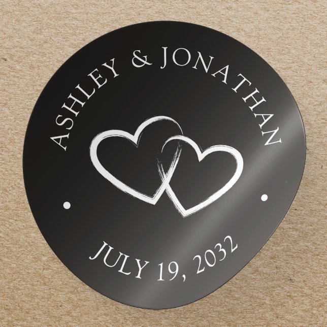 Elegant Modern Simple Elements Classic Round Sticker (Creator Uploaded)