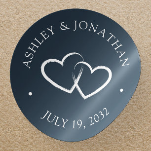 Elegant Modern Simple Elements Classic Round Sticker