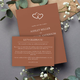 Elegant Modern Simple Elements Wedding Enclosure Card