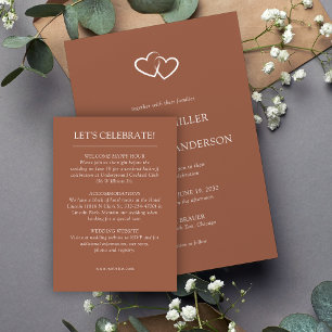 Elegant Modern Simple Elements Wedding Enclosure Card