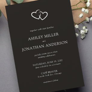 Elegant Modern Simple Elements Wedding Invitation