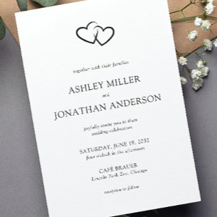Elegant Modern Simple Elements Wedding Invitation