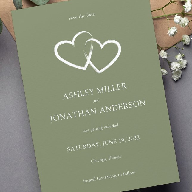 Elegant Modern Simple Elements Wedding Save The Date (Creator Uploaded)