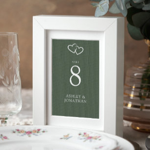 Elegant Modern Simple Elements Wedding Table Number