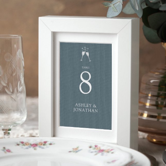 Elegant Modern Simple Elements Wedding Table Number (Creator Uploaded)