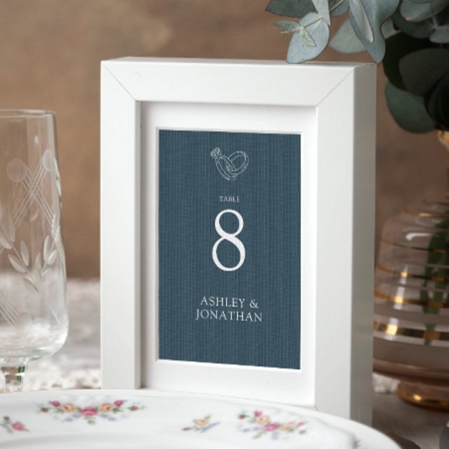 Elegant Modern Simple Elements Wedding Table Number (Creator Uploaded)