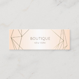 Elegant Modern Simple Geometric,Shiny Mini Business Card