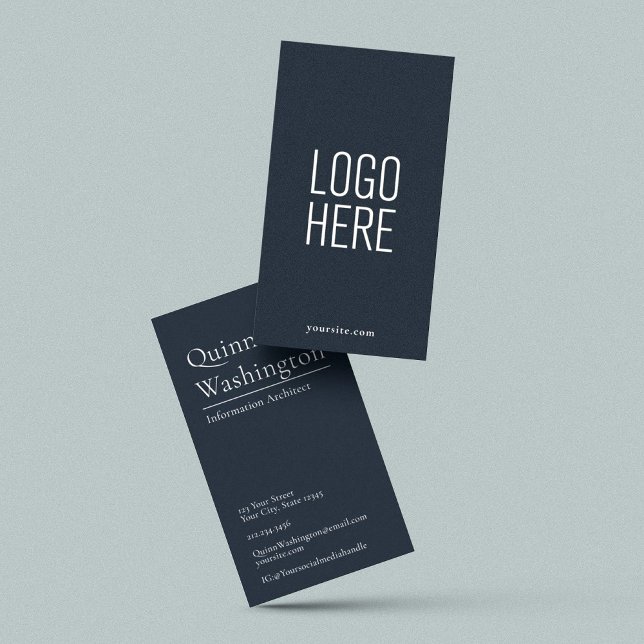 Elegant Modern Simple Logo Professional Stylish Bu Business Card (Creator Uploaded)