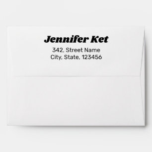 elegant modern simple minimal return address envel envelope