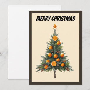 Elegant Modern Simple Minimalist Christmas Tree Holiday Card