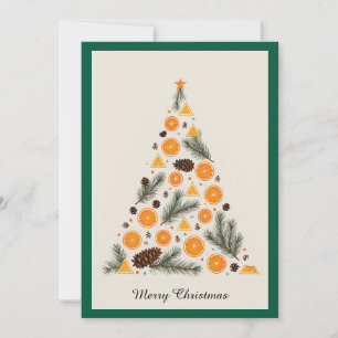 Elegant Modern Simple Minimalist Christmas Tree Holiday Card