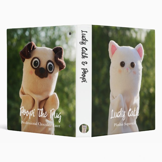 Elegant Modern Simple Personalized Photo Binder (Background)