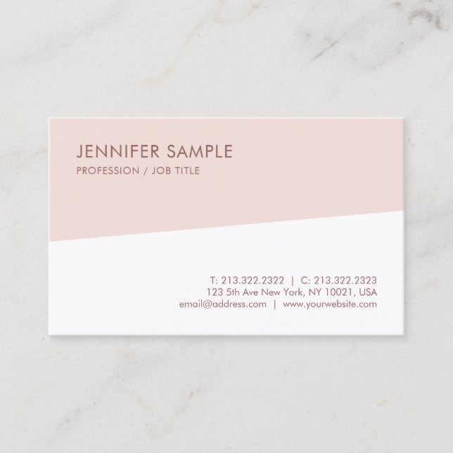 Elegant Modern Simple Professional Template Trendy Business Card (Front)