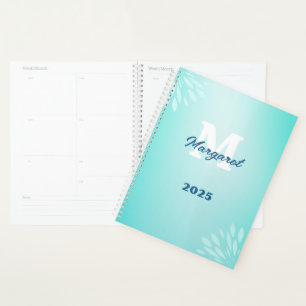 Elegant Modern Simple Subtle Monogram Planner