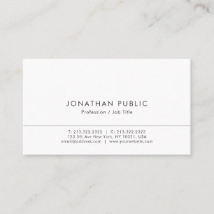 Elegant Modern Simple Template Create Your Own Business Card