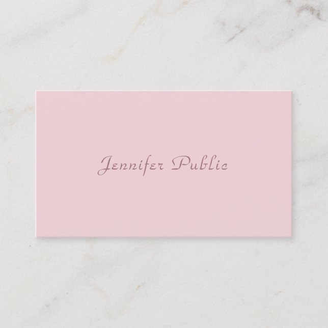 Elegant Modern Simple Template Professional Business Card (Front)