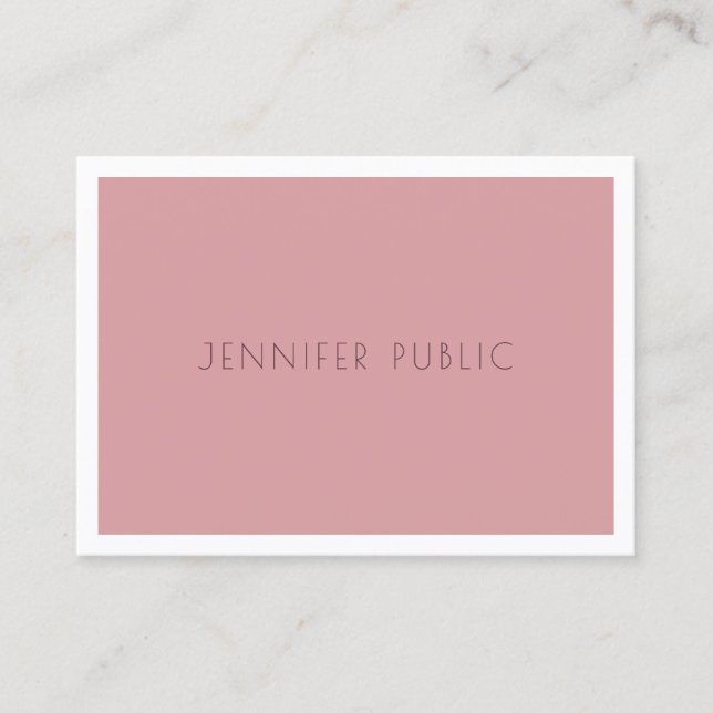 Elegant Modern Simple Template Trend Colours Business Card (Front)
