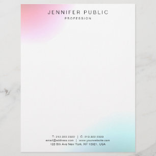 Elegant Modern Simple Trendy Colourful Template Letterhead