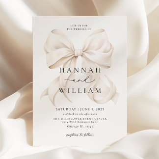 Elegant Modern Simplistic Wedding Invitation