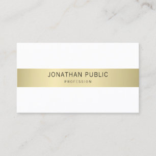 Elegant Modern Sleek Design Trendy Plain Luxury Business Card