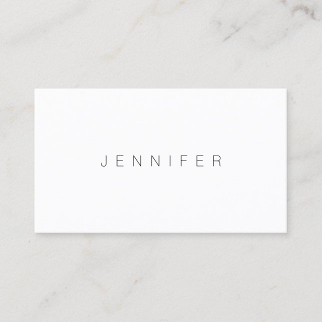 Elegant Modern Sleek Professional Template Chic Business Card (Front)