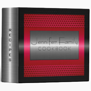 Elegant Modern Stainless Steel Metal Look #5 Binder