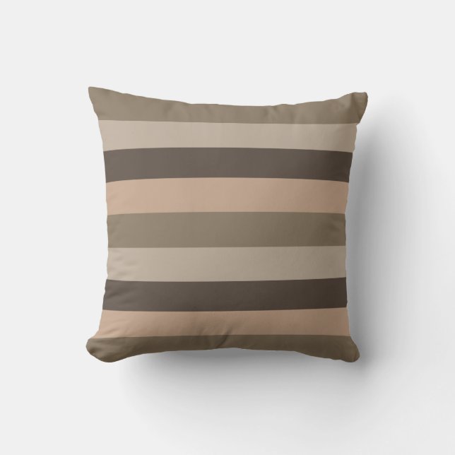 elegant modern striped pattern throw pillow (Front)