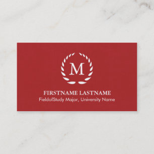 Elegant & Modern Student Business Cards