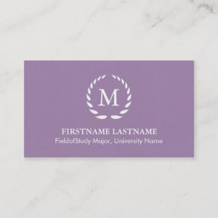 Elegant & Modern Student Business Cards