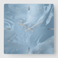 Elegant modern stylish baby blue marble look