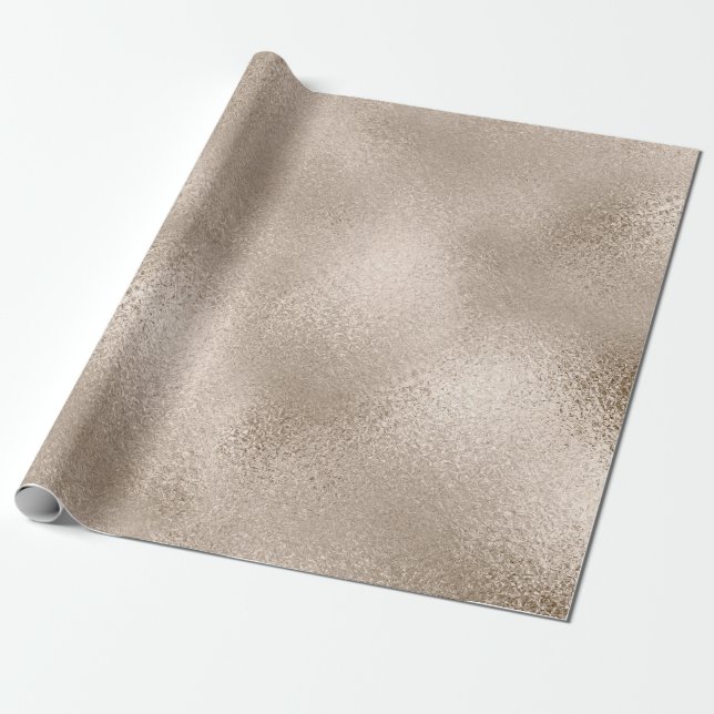 Elegant modern stylish copper rose gold wrapping paper (Unrolled)