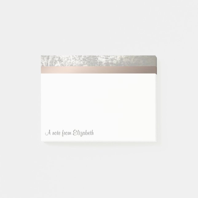 Elegant Modern Stylish-Personalized Post-it Notes (Front)