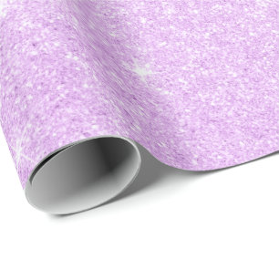 Elegant modern stylish purple glitter wrapping paper