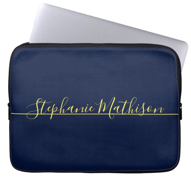 Elegant Modern Stylish Simple Classy Laptop Sleeve (Front)